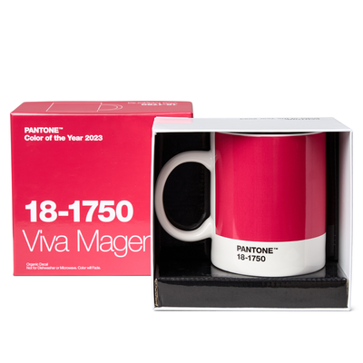Pantone Mug COY 23 - 18-1750 Viva Magenta in Gift Box